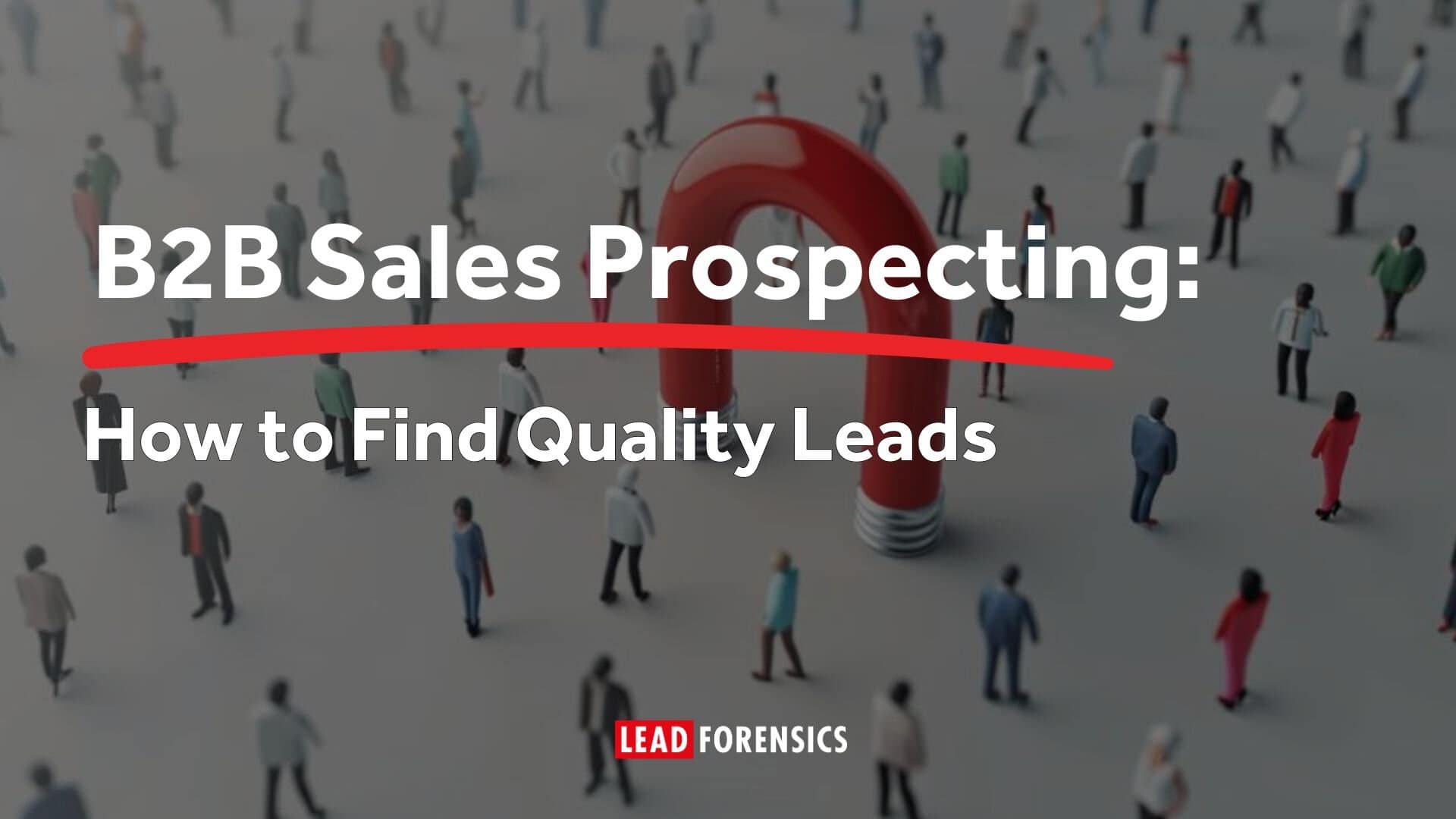 B2B Sales Prospecting B2B Sales Prospecting - image of magnet and people